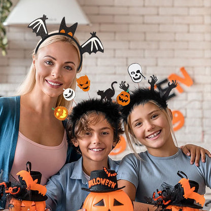4 Diademas de Halloween, Aros para el Pelo de Halloween, Accesorios para el Pelo para Niñas