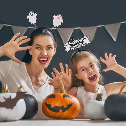 6 Diademas de Halloween, Aros para el Pelo de Halloween para Suministros de Fiesta, Decoración de Cosplay