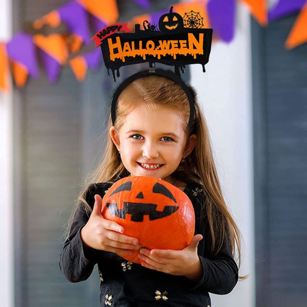 6 Diademas de Halloween, Aros para el Pelo de Halloween para Suministros de Fiesta, Decoración de Cosplay