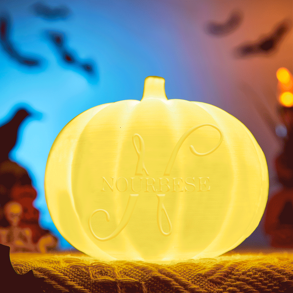 Personalized Halloween Pumpkin Light Custom Name Light Custom Light Up Jack-o-lantern Halloween Gift
