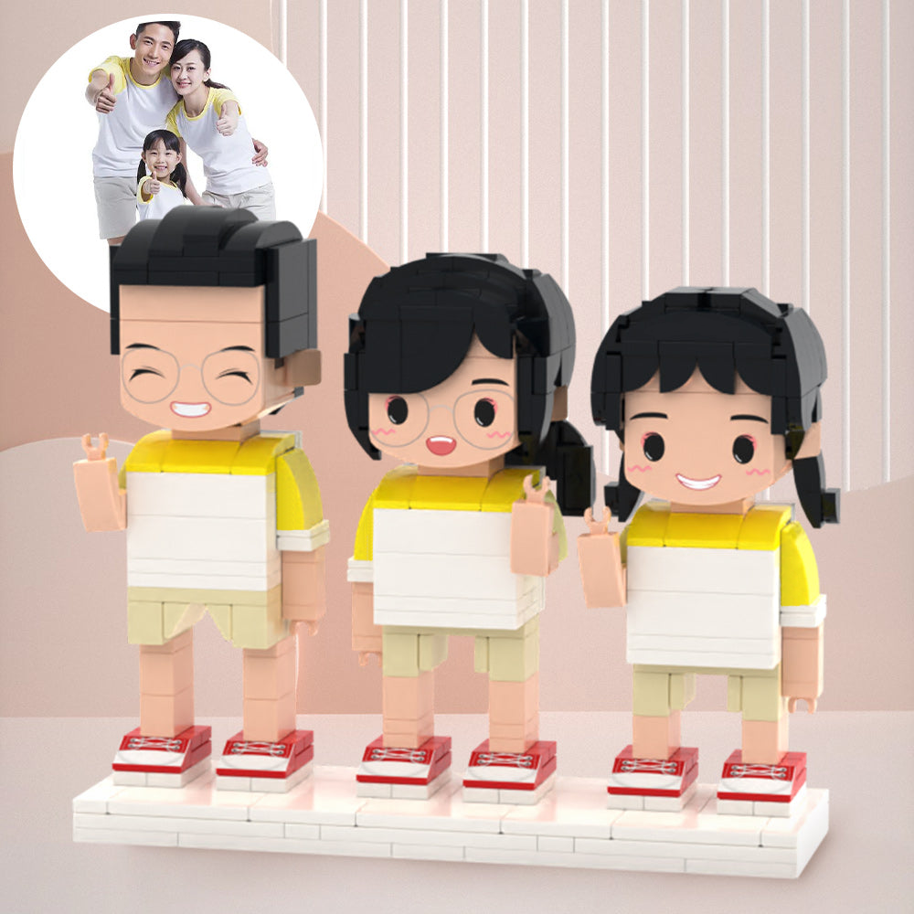 Gifts 3 People Full Custom Brick Figures Custom Brick Figures