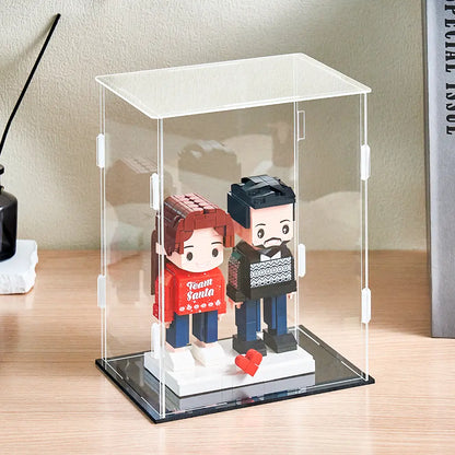 Custom Full-Body Brick Figures – 1 Person with Photo – Birthday Gift for Him