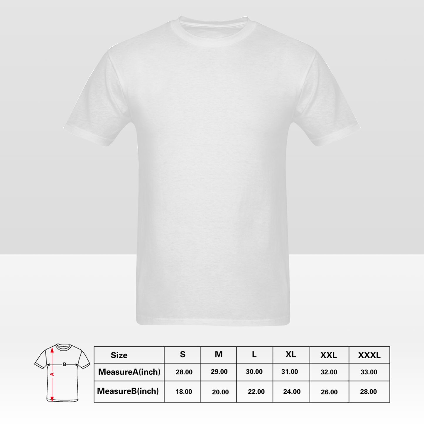 Custom One-Sided Men's T-Shirt – Personalized Front Design