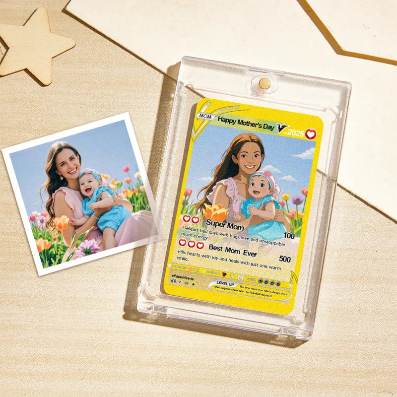 Mother's Day Poke Card Custom Poke Card Gift For Mom Mother's Day Gift Custom Poke Present