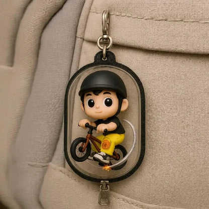 Custom 1-person 3D mini figure from photo, personalized toy gift for kids, made by MadeMine, showing a detailed miniature figure.