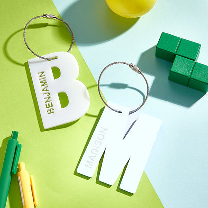 Personalized Acrylic Name Tag – Custom Backpack & Luggage Tag Back to School