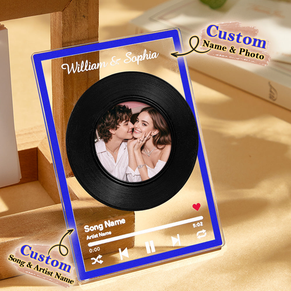 NFC Vinyl Record – Personalized Music Gift - Mini Brick Custom
