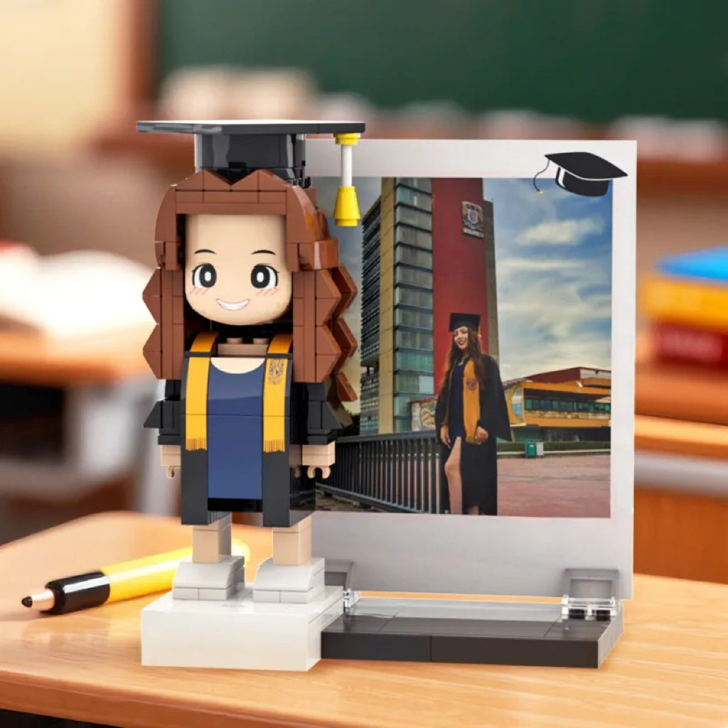 Full Body Brick Figure – 1 Person – Graduation Edition