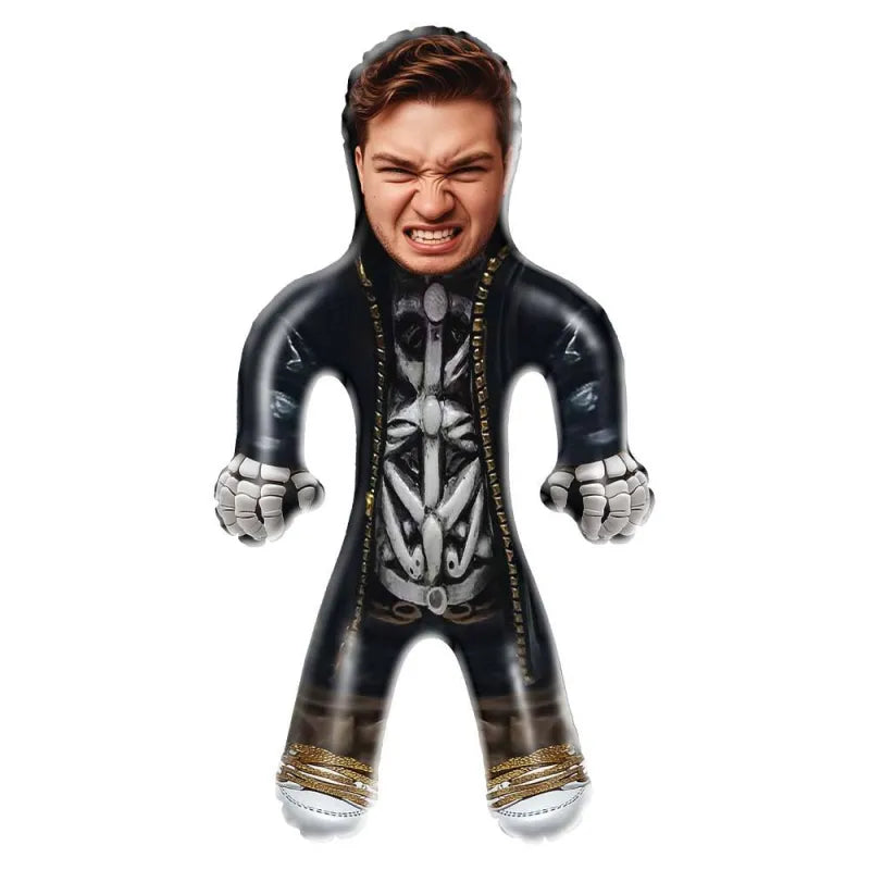 Muñecos inflables personalizados con la cara del Sr. Esqueleto, divertidos globos inflables, muñeca de aire personalizada para recuerdos de fiesta, regalos de Halloween de terror.