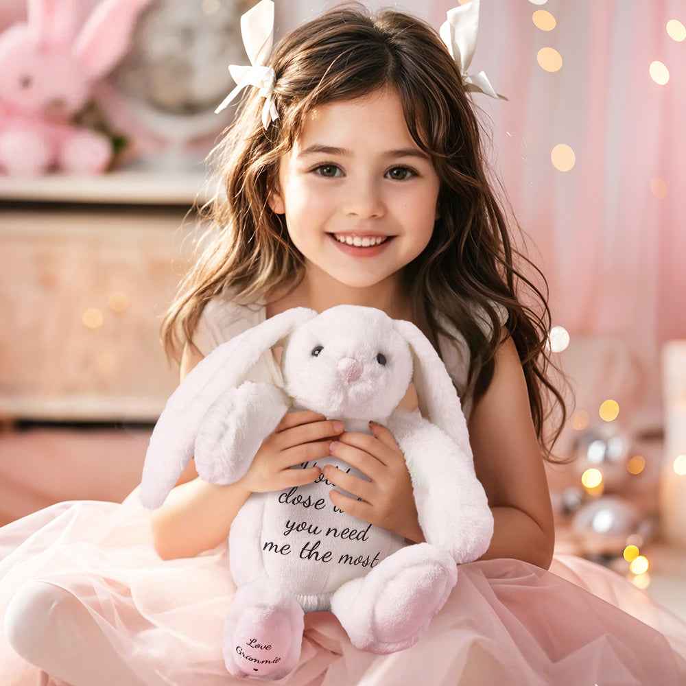 Custom Name Bunny Plush Toy — Personalized Gift for Christmas & Birthdays