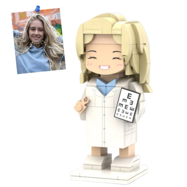 Personalized Head Custom Text Brick 