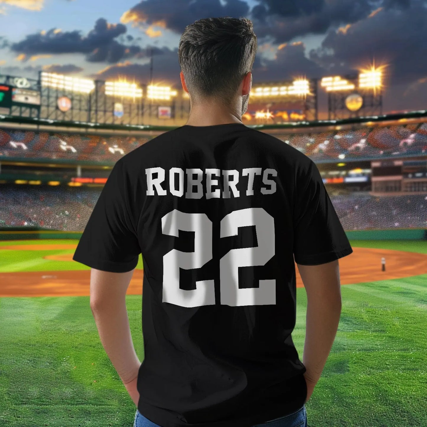 Personalized Football Sports T-Shirt – Custom Name & Number Back to School