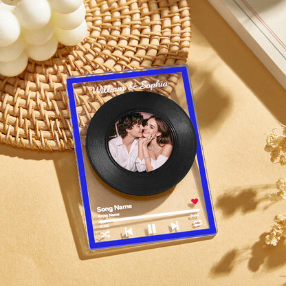 NFC Vinyl Record – Personalized Music Gift - Mini Brick Custom