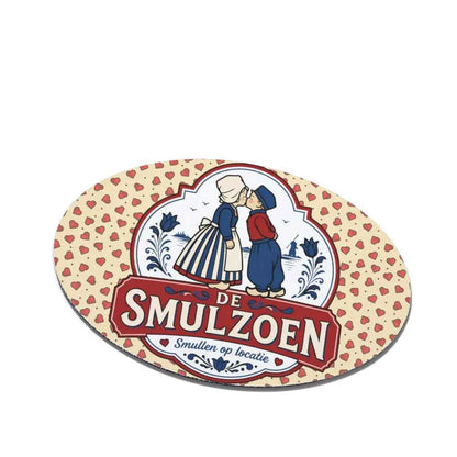Oval MadeMine Smulzoen mouse pad with smooth surface and stylish design, ideal for comfortable mouse movement and desk decor.