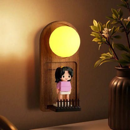 Brick Figure Night Light – 1 Person – Name & Photo