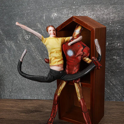 Personalized MadeMine Mini Me doll in a poseable full-body pose, perfect as a custom photo gift.
