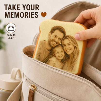 Personalized Photo Toast Squishy Toy – Custom Face Stress Relief Gift