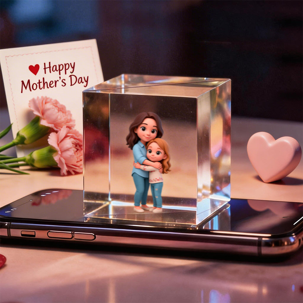 3D Cartoon Double-Person Hologram Video