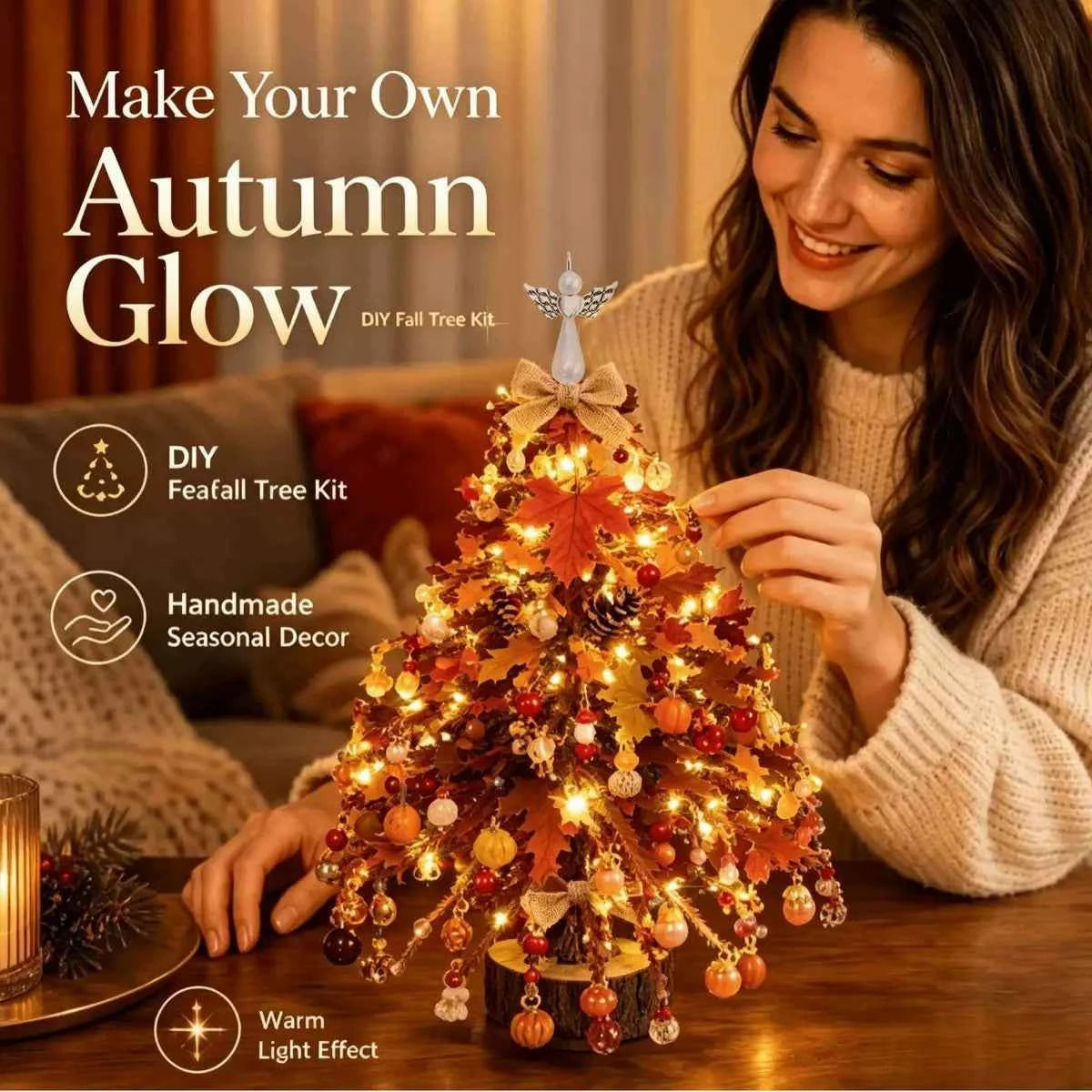 DIY Beaded Holiday Tree Kit – Handmade Halloween & Christmas Decor