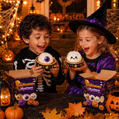 MadeMine Halloween squishy toy in spooky style, featuring a soft, squeezable design perfect for Halloween fun and stress relief.
