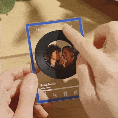Personalized NFC Vinyl Record Plaque — Custom Music Gift