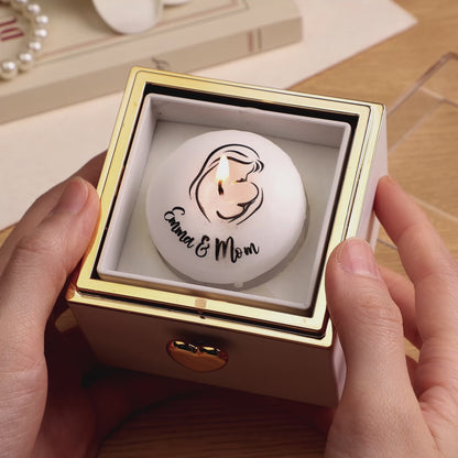 Cake Candle Music Box - Personalized Photo & Text Gift
