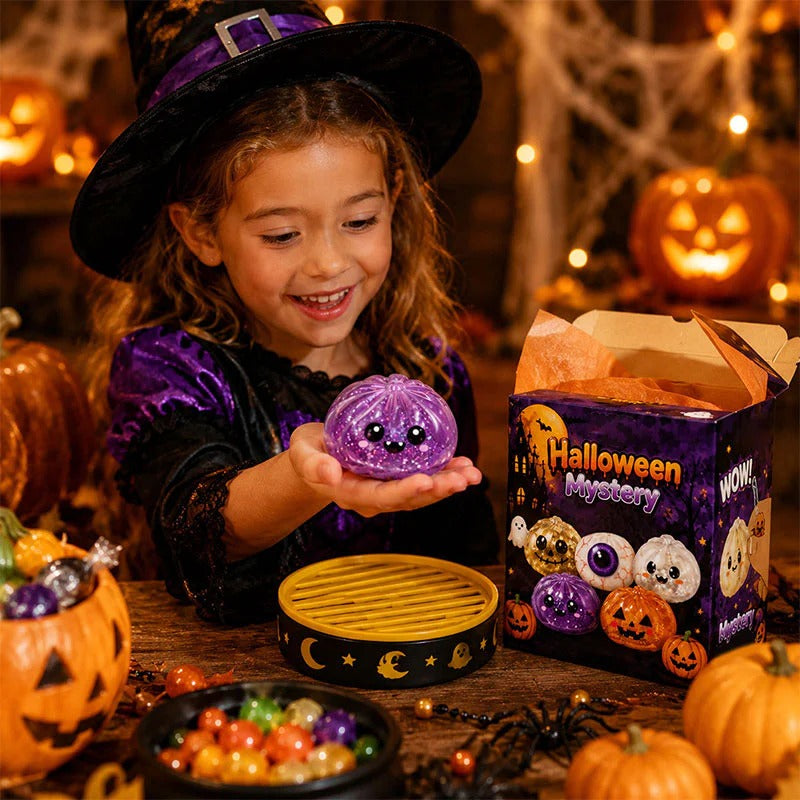 MadeMine Halloween squishy toy in spooky style, soft and squeezable, perfect for Halloween fun and stress relief.